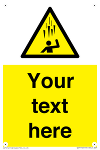 WV7170: Custom Falling Ice sign