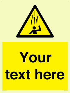 WV7170: Custom Falling Ice sign