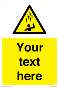 WV7170: Custom Falling Ice sign