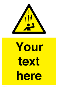 WV7170: Custom Falling Ice sign