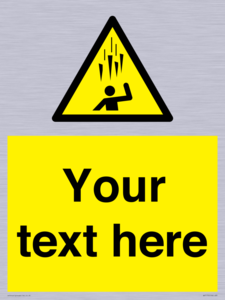 WV7170: Custom Falling Ice sign