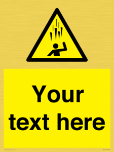 WV7170: Custom Falling Ice sign