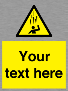 WV7170: Custom Falling Ice sign