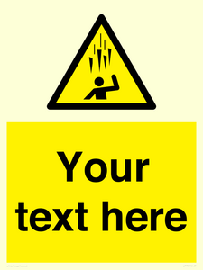 WV7170: Custom Falling Ice sign