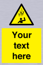 WV7170: Custom Falling Ice sign