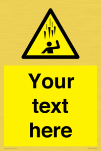 WV7170: Custom Falling Ice sign