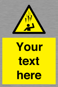 WV7170: Custom Falling Ice sign