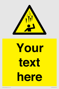 WV7170: Custom Falling Ice sign