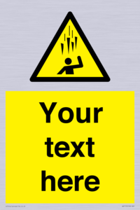 WV7170: Custom Falling Ice sign