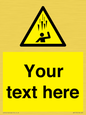 WV7170: Custom Falling Ice sign