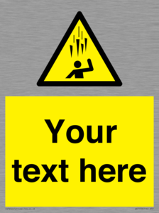 WV7170: Custom Falling Ice sign