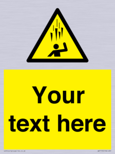 WV7170: Custom Falling Ice sign