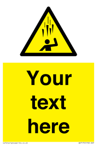 WV7170: Custom Falling Ice sign