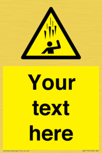 WV7170: Custom Falling Ice sign