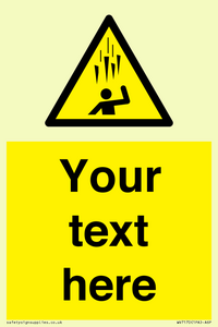 WV7170: Custom Falling Ice sign