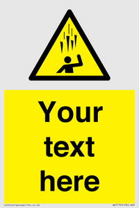 WV7170: Custom Falling Ice sign