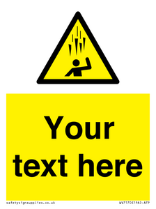 WV7170: Custom Falling Ice sign