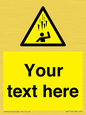WV7170: Custom Falling Ice sign