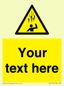 WV7170: Custom Falling Ice sign