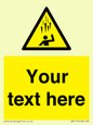 WV7170: Custom Falling Ice sign