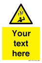 WV7170: Custom Falling Ice sign