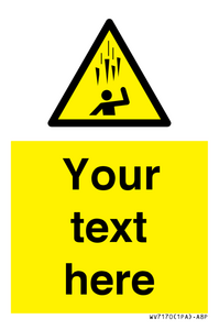 WV7170: Custom Falling Ice sign