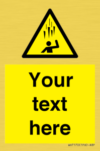 WV7170: Custom Falling Ice sign