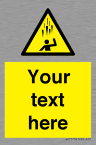 WV7170: Custom Falling Ice sign