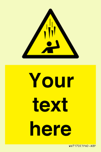 WV7170: Custom Falling Ice sign
