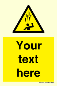 WV7170: Custom Falling Ice sign
