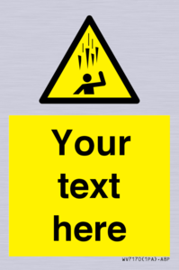 WV7170: Custom Falling Ice sign