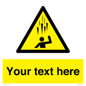 WV7170: Custom Falling Ice sign