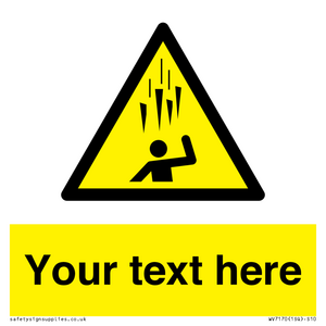 WV7170: Custom Falling Ice sign