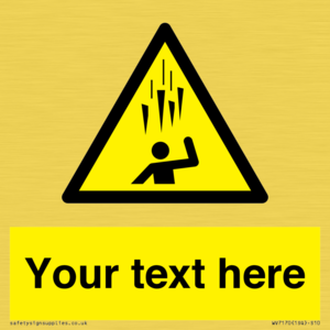 WV7170: Custom Falling Ice sign