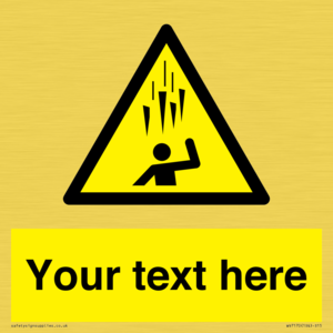 WV7170: Custom Falling Ice sign