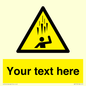 WV7170: Custom Falling Ice sign