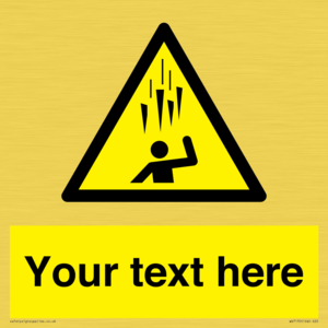 WV7170: Custom Falling Ice sign