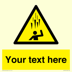 WV7170: Custom Falling Ice sign