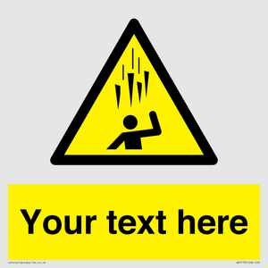 WV7170: Custom Falling Ice sign