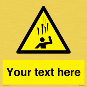 WV7170: Custom Falling Ice sign