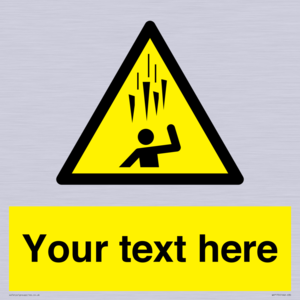 WV7170: Custom Falling Ice sign