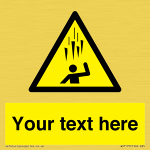 WV7170: Custom Falling Ice sign