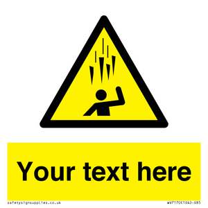 WV7170: Custom Falling Ice sign