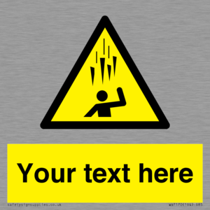 WV7170: Custom Falling Ice sign