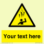 WV7170: Custom Falling Ice sign