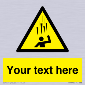 WV7170: Custom Falling Ice sign