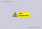 WV7193: Custom warning blindspot