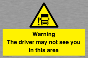 WV7195: Warning The driver may not see you in this area