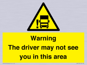WV7195: Warning The driver may not see you in this area