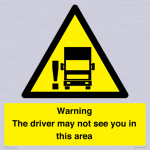WV7195: Warning The driver may not see you in this area